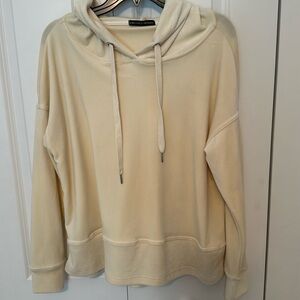 Harlowe & Graham Velour Butter Yellow Sweatshirt